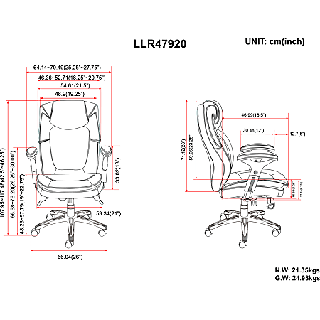 Lorell wellness by design cheap executive chair