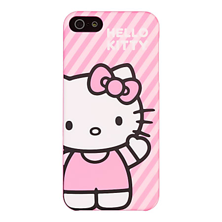 Hello Kitty® Bling Case For Apple® iPhone® 5, Pink Stripe Wave