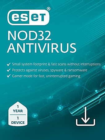 ESET NOD32 Antivirus 2025, 1 device, 1 YR Subscription, PC, Download