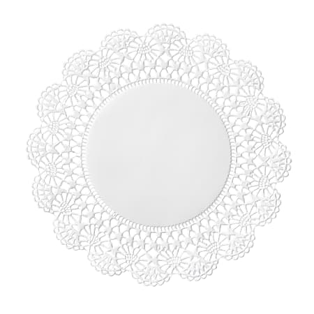 Hoffmaster Cambridge Lace Doilies, 6", White, Case Of 10,000 Doilies