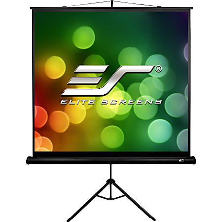 Elite Screens TRIPOD B - 113-INCH, 1:1, Lightweight Pull Up Foldable Stand, Manual, Movie Home Theater Projector Screen, 4K / 8K Ultra HDR 3D Ready, 2-YEAR WARRANTY, T113SB"