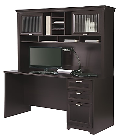 Realspace Magellan 59 W L Shape Corner Desk Espresso - Office Depot