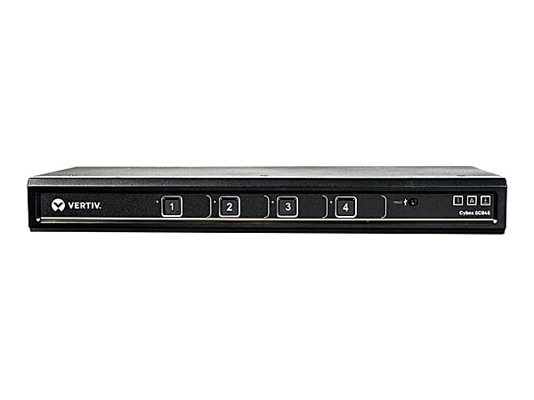 Avocent Vertiv Cybex SC800 Secure KVM - 4 Port - Secure Desktop KVM Switch (SC845 - 001 - Secure Desktop KVM Switches - Secure Desktop KVM Switches - Secure KVM Switch - Single Head - NIAP Certified - Secure Keyboard - 2 to 8 Port