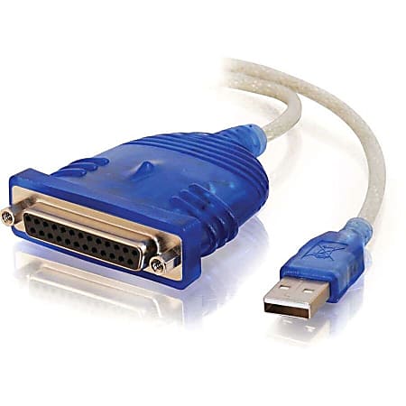 C2G 6ft USB to DB25 Parallel Printer Adapter Cable - RJ-45, 110-punchdown"