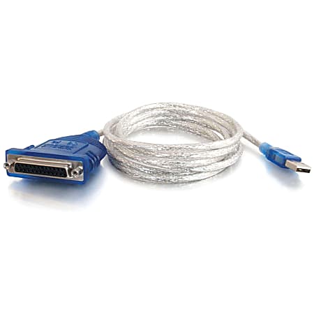 C2G 6ft USB to DB25 Parallel Printer Adapter Cable RJ 45 110 punchdown ...