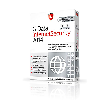 G Data InternetSecurity 2014 - 1 PC & 12 Months, Download Version
