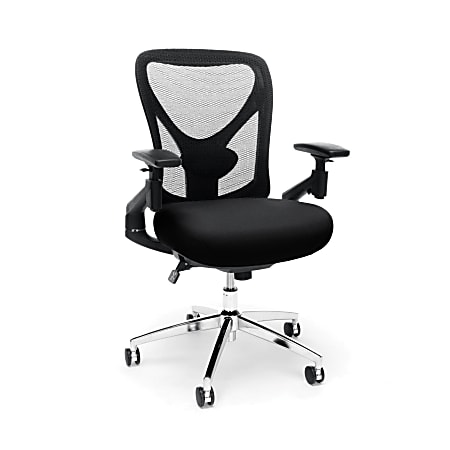 OFM Stratus High-Back Chair, Black/Chrome