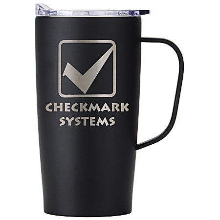 Custom Caf&eacute;-To-Go Stainless Coffee Mug, 20 Oz