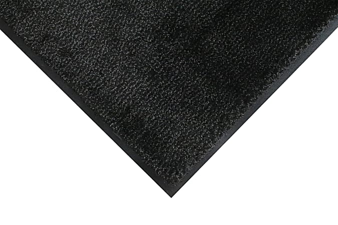 M+A Matting Classic MicroLuxx™Mat, Black, 3' x 10', cleated backing
