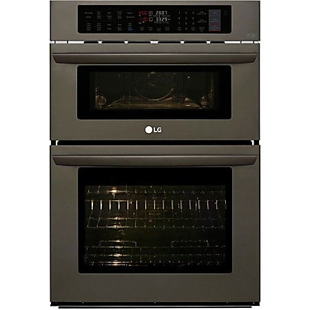 LG LWC3063ST Electric Oven Single 30 Electric Heat Source Main Oven Convection Main Oven Function Wall Stainless Steel Office Depot