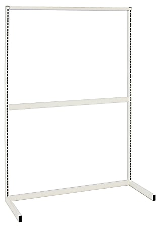 Quantum Partition Wall Starter Unit, 70"H x 48"W x 12"D, Silver