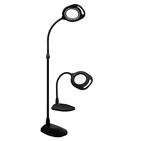 OttLite 2 In 1 LED Magnifier Floor And Table Light Adjustable