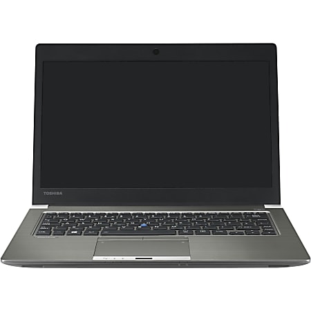 Toshiba® Portege Z30 Laptop , 13.3" Touchscreen, Intel® Core™ i5, 8GB Memory, 128GB Solid State Drive, Windows® 8.1 Pro, Cosmo Silver With Hairline