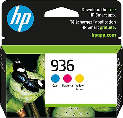 HP 936 Cyan; Magenta; Yellow Standard-Yield Original Ink Cartridge 3-Pack