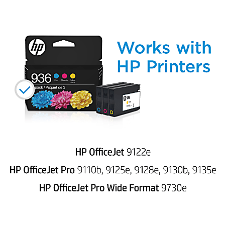 HP 936 Original Inkjet Ink Cartridge - Cyan Pack