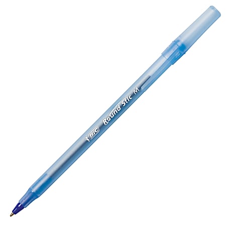BIC Round Stic Xtra Life Office School Ballpoint Stick Pen Medium 96 ct. BLACK 