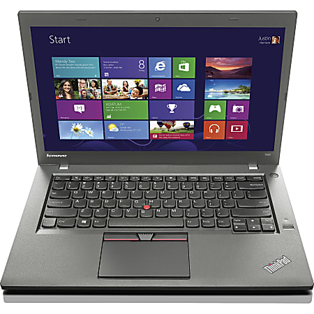 Lenovo ThinkPad T450 20BU0007LM 14" LCD Ultrabook - Intel Core i7 (5th Gen) i7-5600U Dual-core (2 Core) 2.60 GHz - 8 GB DDR3L SDRAM - 500 GB HDD - Windows 7 Professional 64-bit upgradable to Windows 8.1 Pro - 1600 x 900 - Black