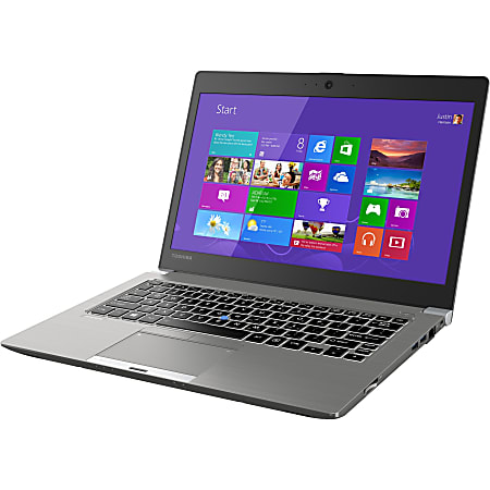 Toshiba® Portege Z30-B Laptop, 13.3" Screen, Intel® Core™ i7, 8GB Memory, 256GB Solid State Drive, Cosmo Silver/Matte Black, Windows® 7 Pro