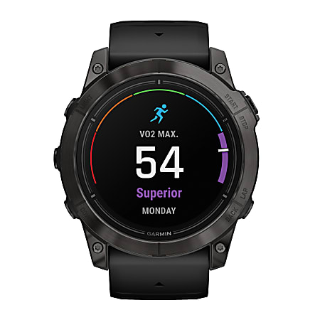 Garmin epix Pro (Gen 2) Sapphire Edition Smartwatch with 51 mm Case, Carbon Gray/Black