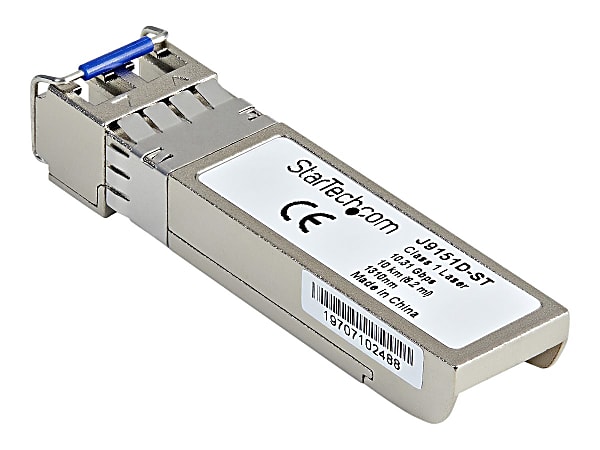 StarTech.com HPE J9151D Compatible SFP+ Module 10GBASE-LR 10GE Gigabit Ethernet SFP+ 10GbE Single Mode (SMF) Fiber Optic Transceiver 10km - J9151DST