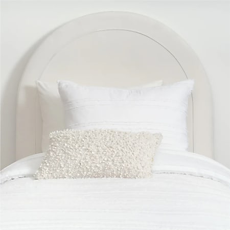 Dormify Riley Charging Round Headboard, Twin/Twin XL, Ivory
