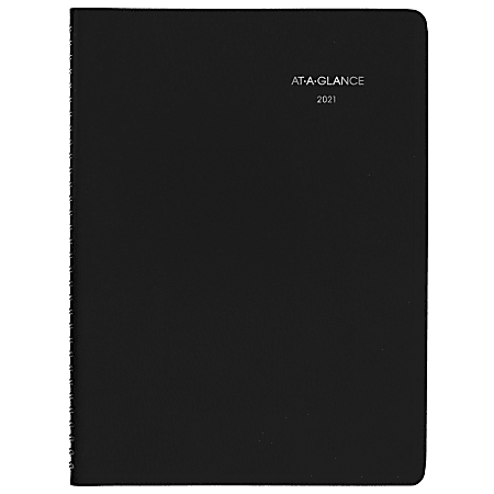 AT-A-GLANCE® DayMinder Weekly Appointment Book/Planner, 8" x 11", Black, January To December 2021, G52000