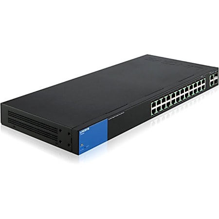 Linksys Business 24-Port Gigabit PoE+ (192W) Smart Managed Switch with 2 Gigabit and 2 SFP Ports