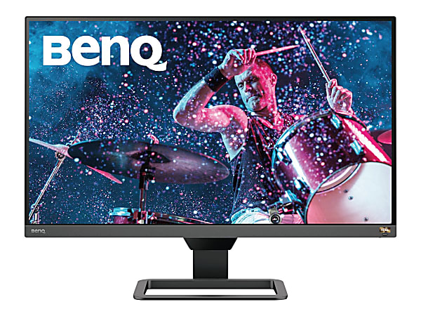 BenQ EW2780Q - LED monitor - 27" - 2560 x 1440 QHD @ 60 Hz - IPS - 350 cd/m² - 1000:1 - 5 ms - 2xHDMI, DisplayPort - speakers - black, metallic gray