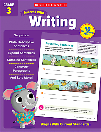 Scholastic Success With Writing Workbook, 3rd Grade