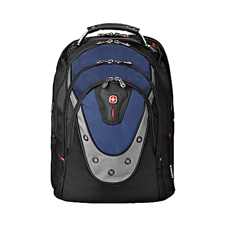 Wenger® Ibex Laptop Backpack, Black/Blue