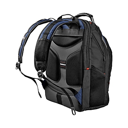 Recertified - Wenger Ibex GA-7316-06F00 Polyester Backpack for 17-inch Notebook - Black/Blue