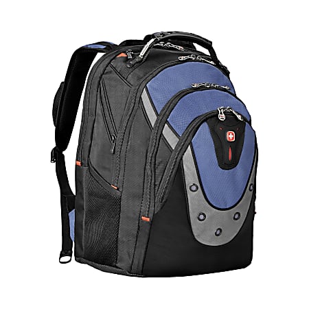 Wenger® Ibex Laptop Backpack, Black/Blue
