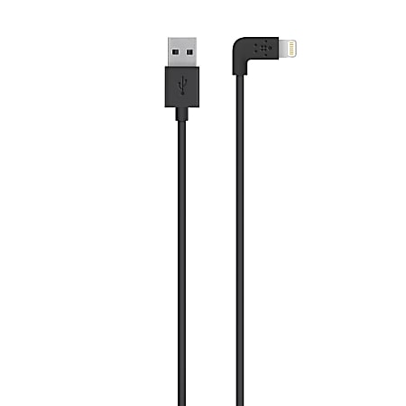 Belkin® MIXIT™ 90° Lightning-to-USB Cable, Black