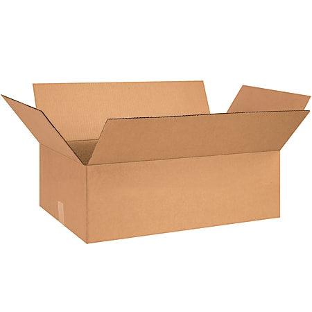 Partners Brand Corrugated Boxes, 8"H x 18"W x 28"D, Kraft, Pack Of 15