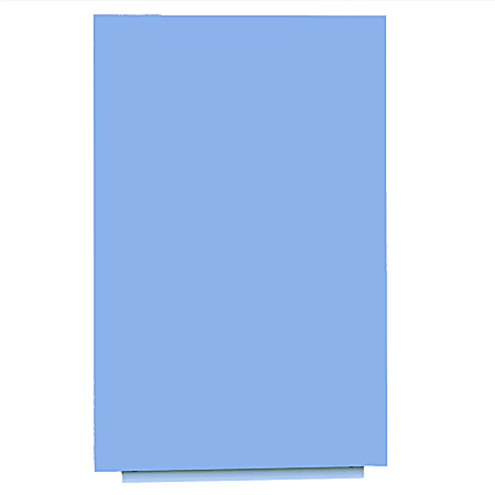Bisley Rocada Skin Magnetic Unframed Dry-Erase Whiteboard, 59 1/8" x 39 7/16", Blue