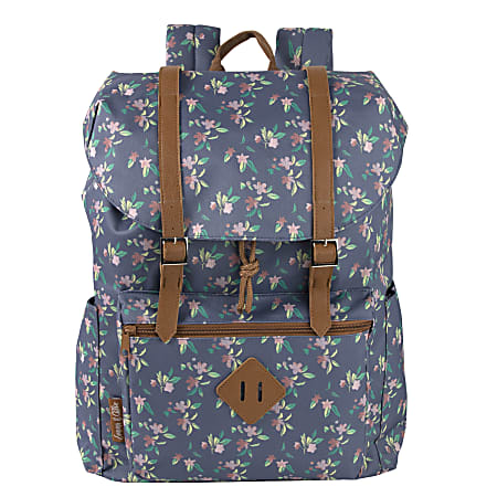Trailmaker Ditsy Print Drawstring Backpack Multicolor Office Depot