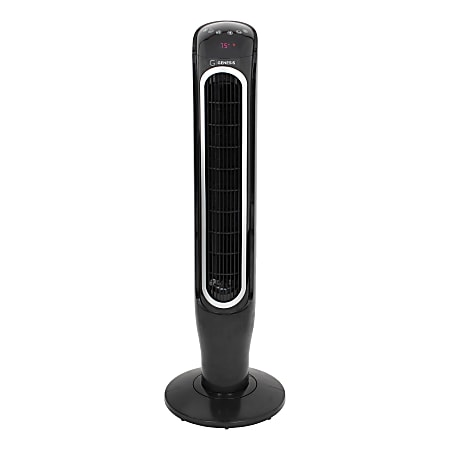 Genesis A2 Oscillating Tower Fan, 40"H x 13"W x 13"D, Black