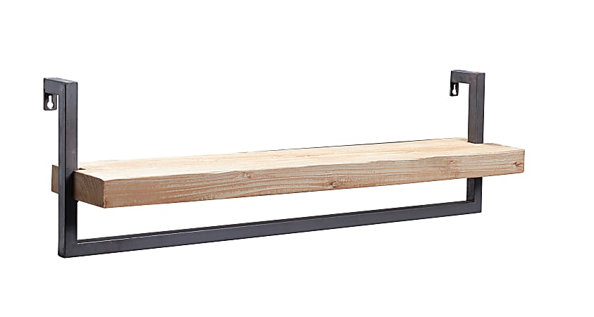 Kenroy Home Cantille Wall Shelf, 6" x 31-1/2", Brown