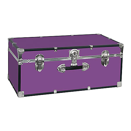 Seward Essential Trunk With Lock, 12 1/4" x 30" x 15 3/4", Purple