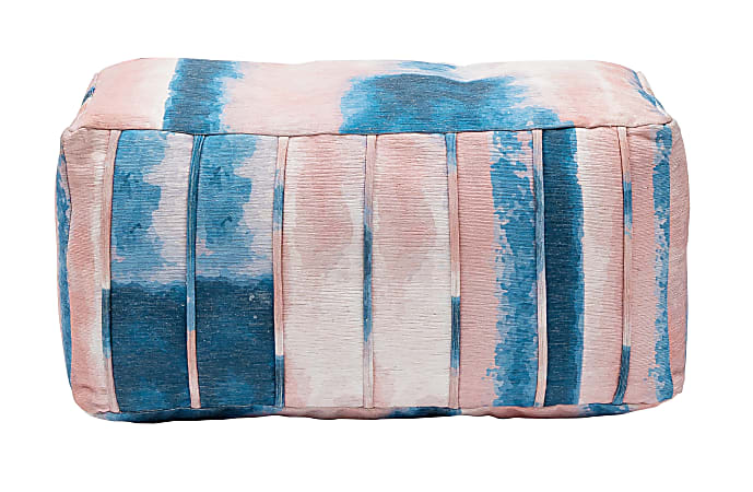 Realspace™ Footrest, 12"H x 22"W x 10"D, Blue/Pink