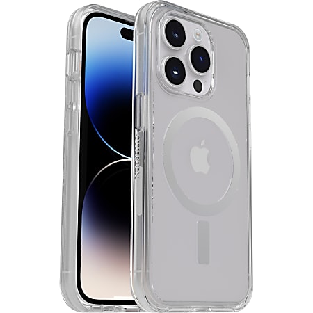 OtterBox iPhone 14 Pro Symmetry Series+ Clear Antimicrobial Case for MagSafe - For Apple iPhone 14 Pro Smartphone - Clear - Clear - Bacterial Resistant, Drop Resistant - Polycarbonate, Plastic, Synthetic Rubber - 1 Pack