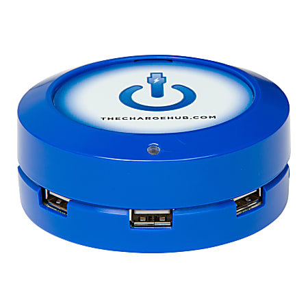 ChargeHub X5 5-Port USB Charger, Blue, CRGRD-X5-004