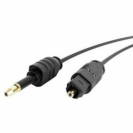 StarTech.com 10 ft Toslink to Miniplug Digital Audio Cable - Deliver high quality digital sound
