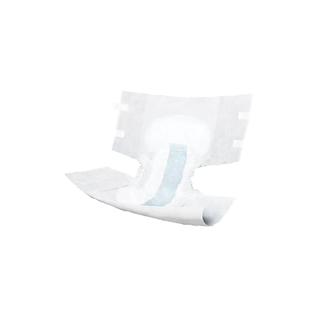 Asorbs Ultra-Soft Plus Cloth-Like Briefs, Medium, 32 - 42", White, Pack Of 16