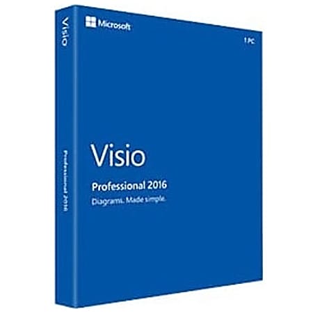 Microsoft Visio Professional 2016 - Box pack - 1 PC - medialess - Win - English