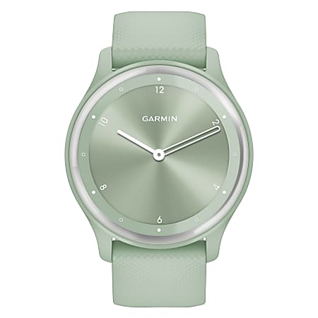 Garmin vívomove Sport Smartwatch With Silicone Band, Cool Mint Garmin vívomove Sport Smartwatch With Silicone Band, Cool Mint