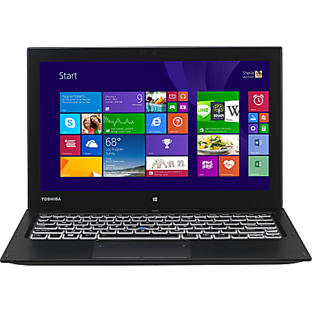 Dynabook Toshiba Portégé z20t - Ultrabook - Core M 5Y71 / 1.2 GHz - Win 7 Pro - 8 GB RAM - 256 GB SSD - 12.5" IPS touchscreen 1920 x 1080 (Full HD) - HD Graphics 5300 - Wi-Fi 5 - graphite black metallic - kbd: US