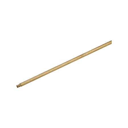 Globe Commercial Products Wood Broom Handle, 15/16" x 60", Beige/Brown
