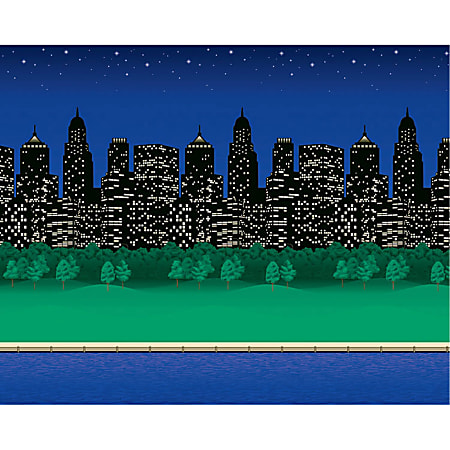 Pacon® Fadeless Bulletin Board Art Paper, City Lights, 48" x 12', Pack Of 4 Rolls