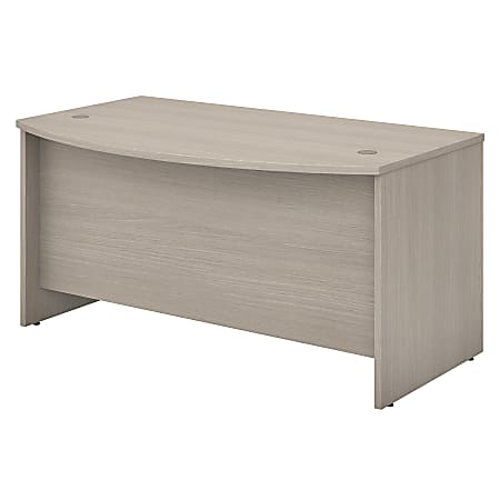 Bush Business Furniture Studio C Bow Front Desk, 60"W x 36"D, Sand Oak, Standard Delivery